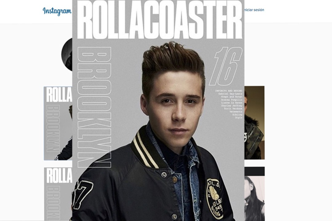 Brooklyn Beckham, portada de Rollacoaster