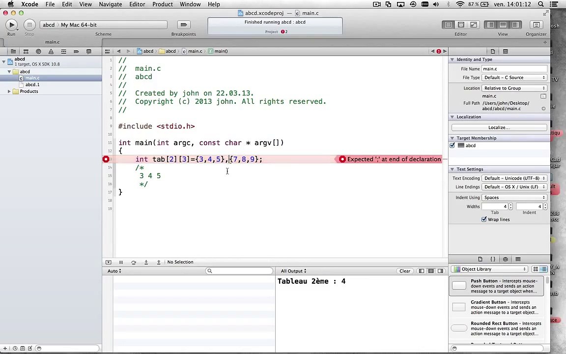 Coder en C (9) les tableaux ( nom de variable dynamique )