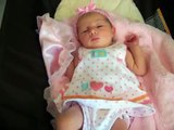Adorable Newborn Baby Sneezes!  Baby Sneeze!  So funny!  Lilah - Two days old.