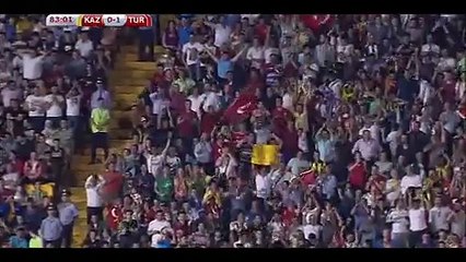 Goal Arda Turan - Kazakhstan 0-1 Turkey - 12-06-2015