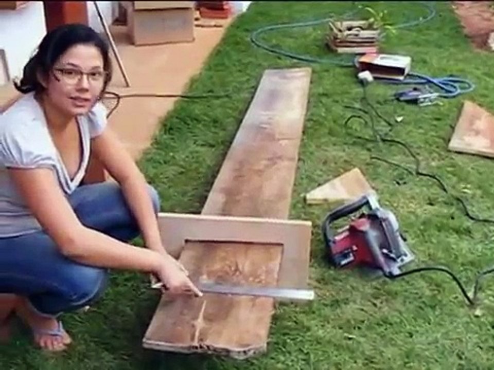 Marcenaria - Utilizando resto de madeira.mkv