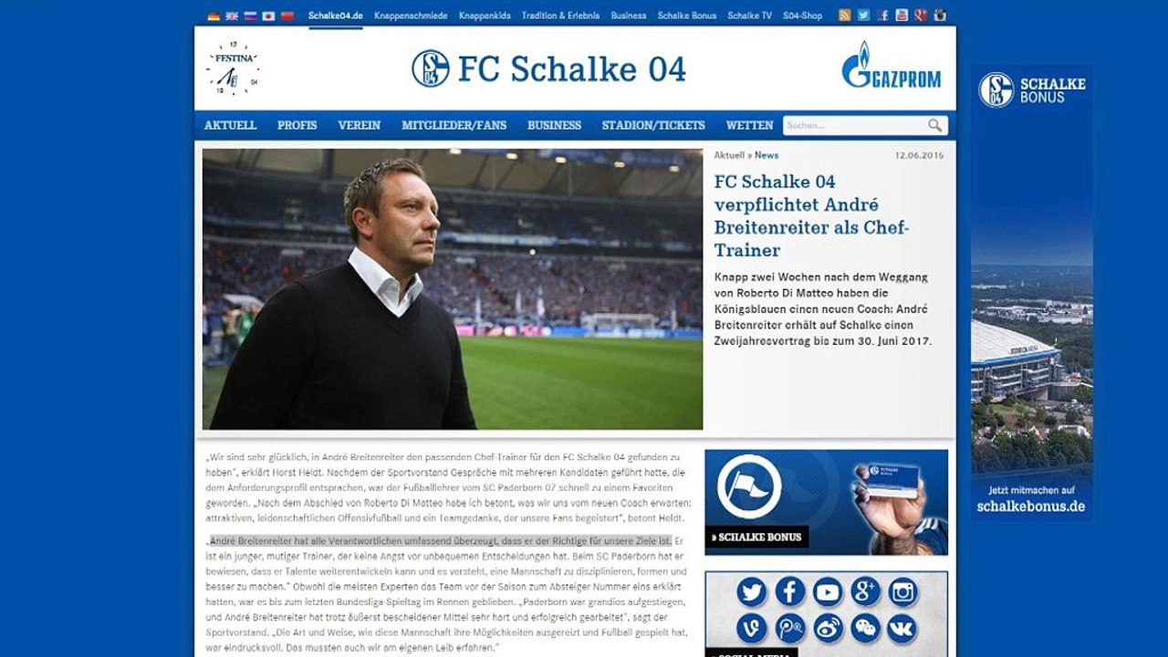 Absage an Wilmots! Schalke holt Breitenreiter