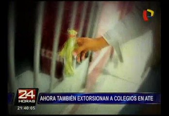 Ate: Delincuentes arrojaron bomba molotov a colegio para extorsionar a dueños