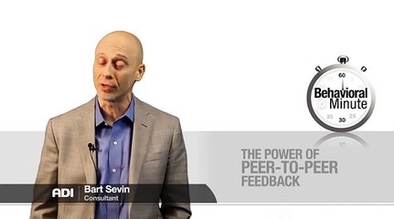 Behavioral Minute: The Power of Peer-to-Peer Feedback