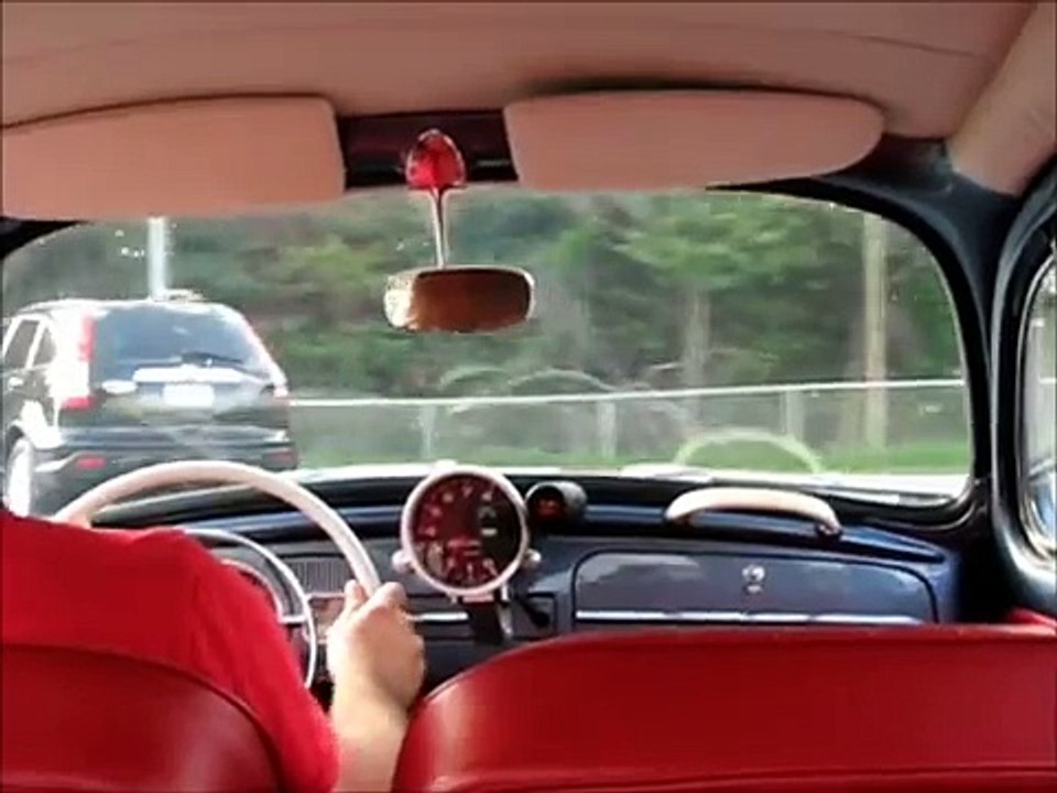 Cruising in my 1962 VW Beetle!