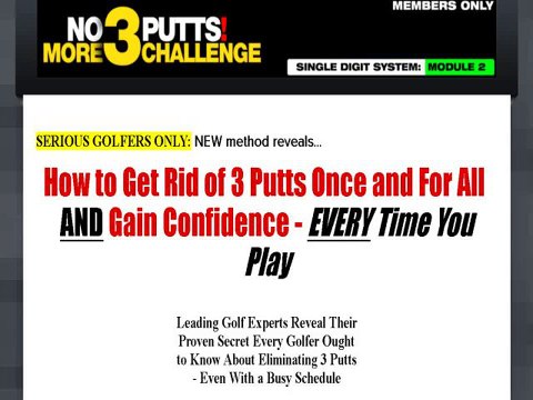 Eliminate 3 Putts & Shave 4 Strokes Off Every Round