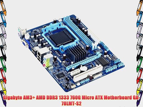 Gigabyte AM3 AMD DDR3 1333 760G Micro ATX Motherboard GA-78LMT-S2