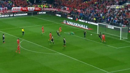 Gareth Bale Goal 1:0 | Wales vs Belgium 12.06.2015