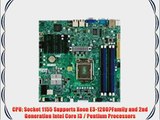 SUPERMICRO MBD-X9SCM-F-O LGA 1155 Intel C204 Micro ATX Intel Xeon E3 Server Motherboard