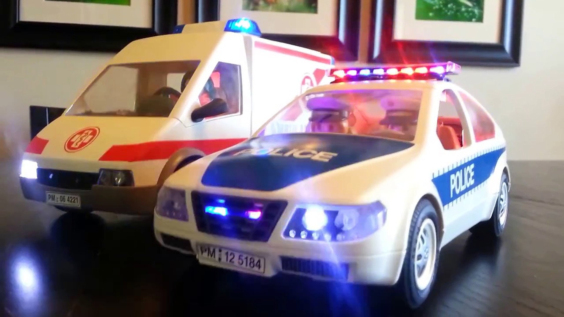 playmobil police and ambulance