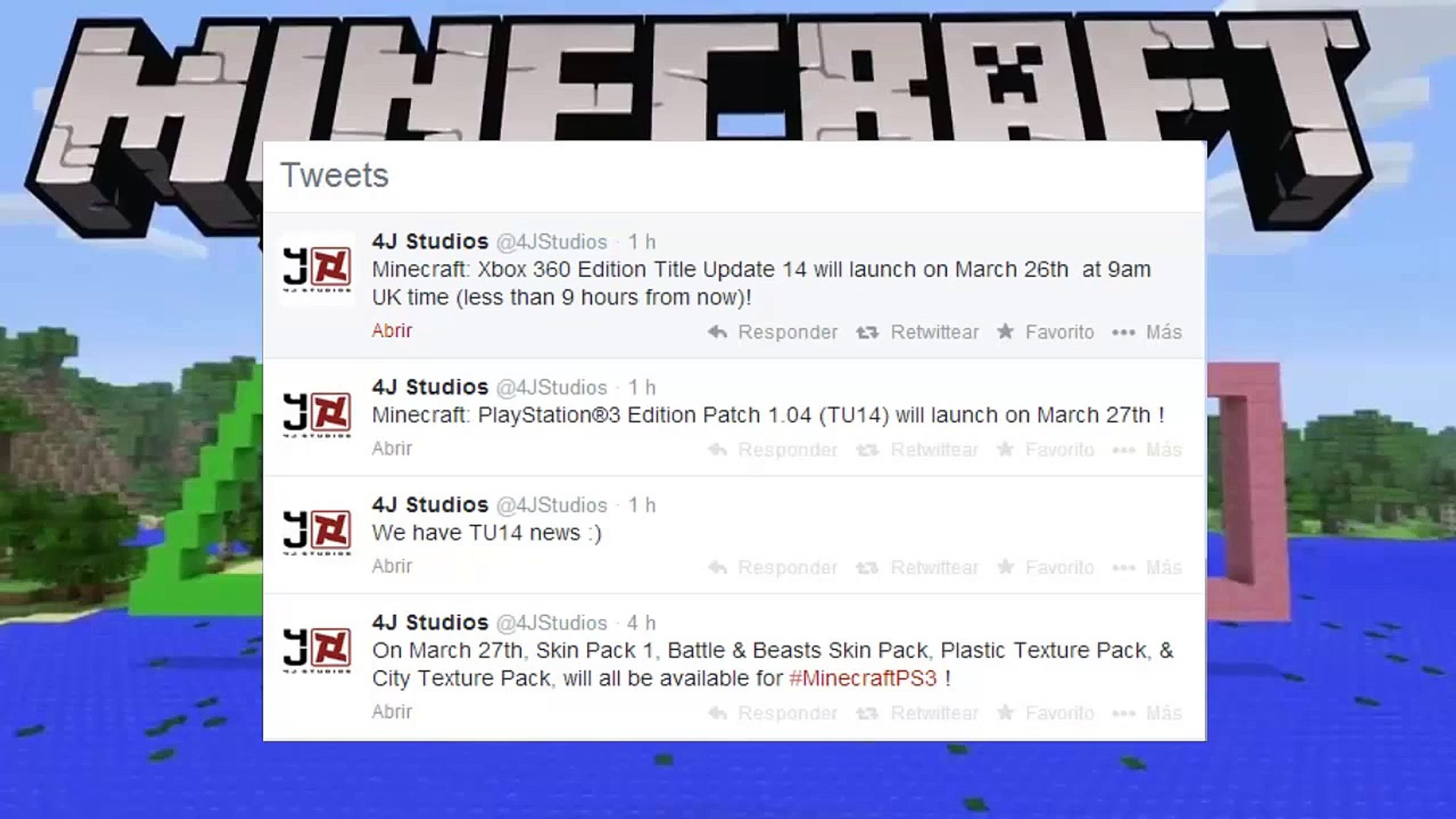 Minecraft Ps3 Fecha Confirmada Tu14 Video Dailymotion