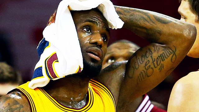 LeBron James Hits His Head HARD on Camera During Game 4 of NBA Finals