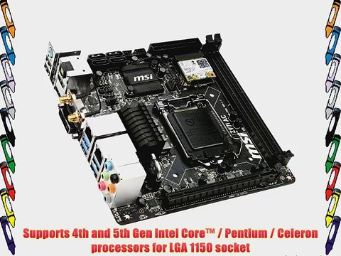 MSI Mini ITX DDR3 2400 LGA 1150 Motherboards Z97I AC