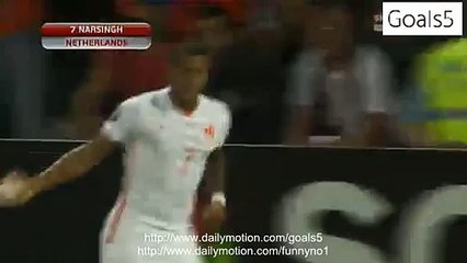 Luciano Narsingh Goal Latvia 0 - 2 Netherlands EURO 2016 Qualifying 12-6-2015