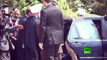 سلطان عُمان قابوس بن سعيد يلتقي مع الرئيس الايراني حسن روحاني