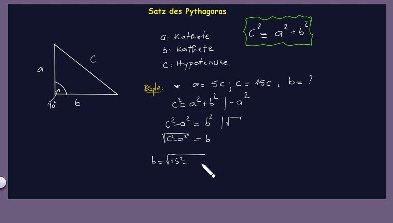 Satz des Pythagoras