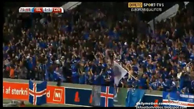 2-1 Kolbeinn Sigthorsson Goal | Iceland v. Czech Republic 12.06.2015