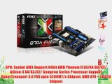 MSI Socket AM3/ AMD 870/ DDR3/ SATA3 and USB3.0/ A and GbE/ATX DDR3 1066 Motherboards 870A