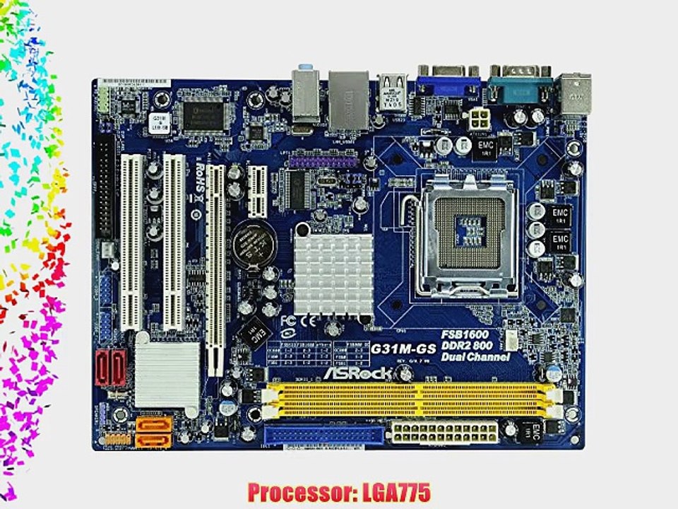 ASRock LGA775/Intel G31/DDR2/A