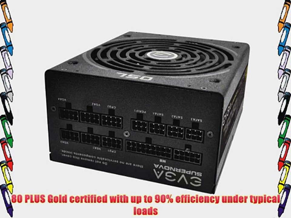 EVGA SuperNOVA 750G2 80PLUS Gold Certified ATX12V/EPS12V 750W Power Supply 220-G2-0750-XR