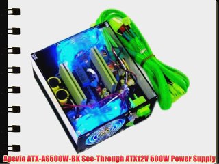 Apevia ATX-AS500W-BK See-Through ATX12V 500W Power Supply