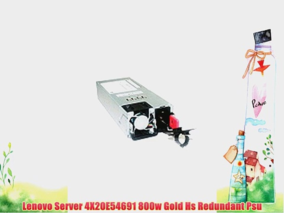 Lenovo Server 4X20E54691 800w Gold Hs Redundant Psu