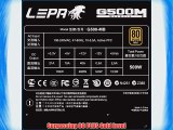 Lepa MaxGold 80PLUS Gold 500W ATX Modular Power Supply (G500-MB)