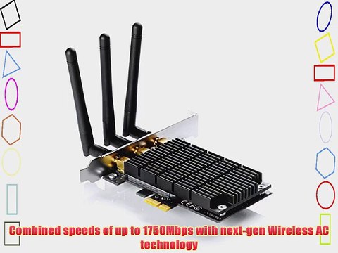 TP-LINK Archer T8E AC1750 Dual Band Wireless PCI Express Adapter 2.4Ghz 450Mbps 5Ghz 1300Mbps