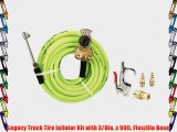 Legacy Truck Tire Inflator Kit with 3/8in. x 50ft. Flexzilla Hose