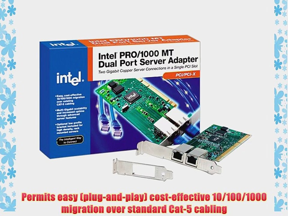Intel PWLA8492MT PRO/1000 MT PCI/PCI-X Dual Port Server Adapter