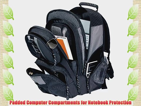 Targus Sport Backpack Case Designed for 15.4 Inch Notebooks TSB212 (Black with Grey Accents)