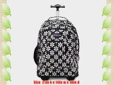 JanSport Driver 8 TN89 Wheeled Laptop Backpack (Black Floral Geo)