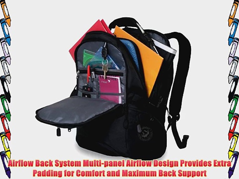 Wenger Laptop Computer Backpack by SwissGear SA1537 (Black) Fits Most 15 Inch Laptops