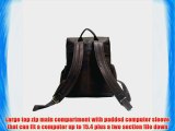 Le Donne Leather Distressed Leather Computer BackpackOne SizeChocolate