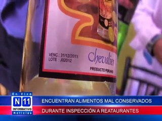 N11 Informativo ENCUENTRAN ALIMENTOS MAL CONSERVADOS DURANTE INSPECCION A RESTAURANTES DE LA CIUDAD