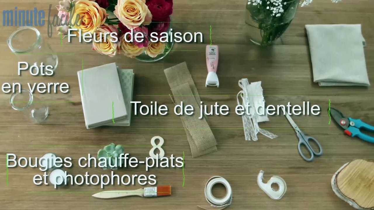 Déco Brico Jardinage : Réaliser un centre de table champêtre