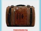 Sun*Glory Men's Vintage Canvas Backpack Rucksack Shoulder Bag Laptop Travel Camping Bag