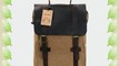 Unisex Genuine Leather Canvas Casual Backpack Rucksack Laptop Bag School Bookbag