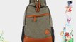 Qossi Hot Sale Casual Style Canvas Backpack Travel Bag For Men Army Green