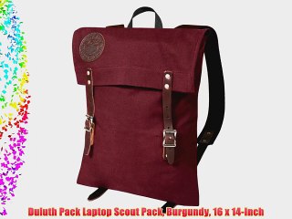 Duluth Pack Laptop Scout Pack Burgundy 16 x 14-Inch