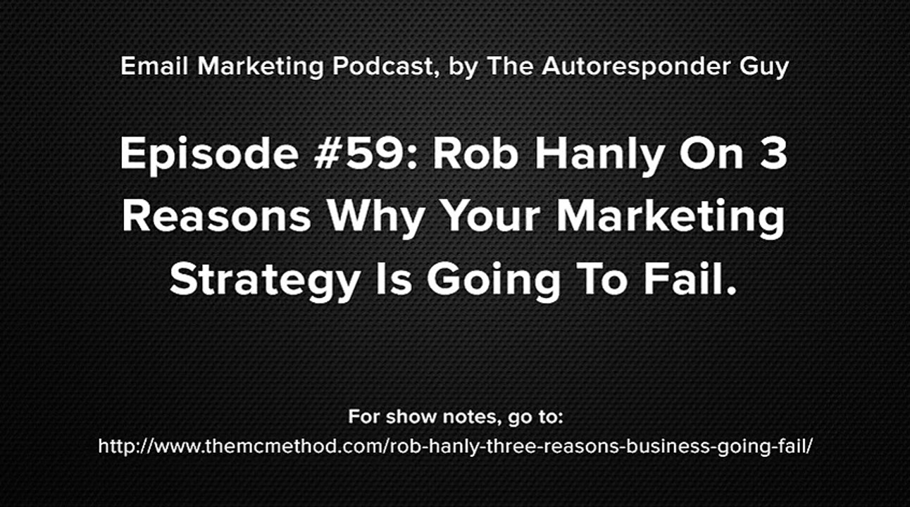 Rob Hanly Interview On 3 Reasons Why Your Marketing Strategy Sucks