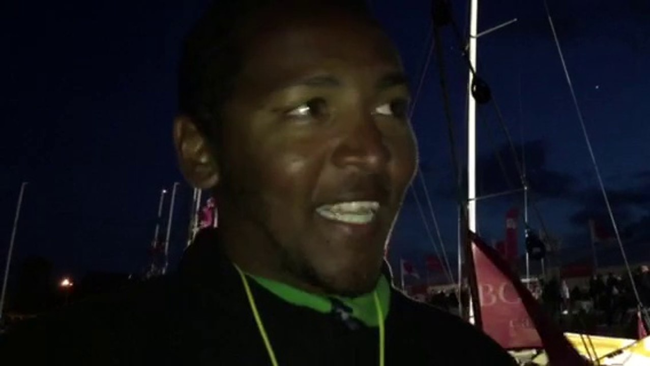 N.Thomas  "21ème place c'est super, je suis content"