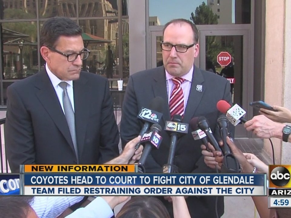 Coyotes head to court to fight City of Glendale