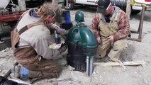 Dietrich Idaho Water Project 03-26-2014 install well pump & motor