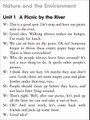 Listening Practice Through Dictation 1  - Unit 1:Picnic by the River (Repeat 10 times)