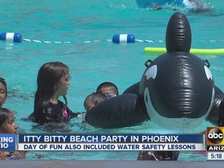 Valley kids enjoy morning at Itty Bitty Beach Party