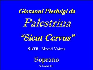 Sicut Cervus-Palestrina-Soprano