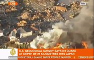 Tokyo Japan 8.8 earthquake in Japan 3/11/11, live footage-video of Japan earthquake-tsunami