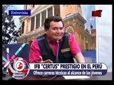 110315 Canal 41 Chiclayo Informa - Diego Morales Grte. Planeamiento IFB Certus