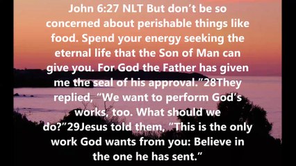 Don’t be so concerned about perishable things